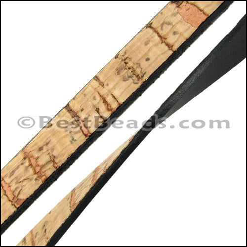 5mm flat CORK with BLACK NATURAL - meter