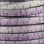 10mm flat BARK leather PURPLE - meter
