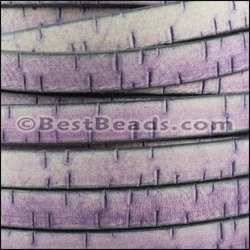 10mm flat BARK leather PURPLE - meter