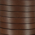 10mm flat BRUCIATO leather BROWN - meter