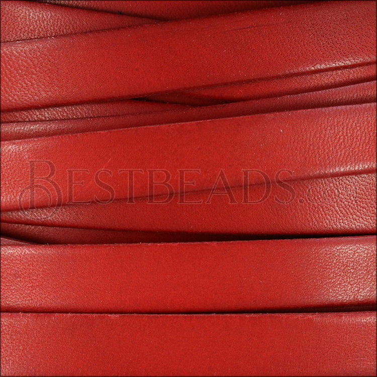 10mm flat BRUCIATO leather RED - meter