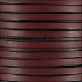 5mm flat BRUCIATO leather BURGUNDY with BLACK EDGE - meter