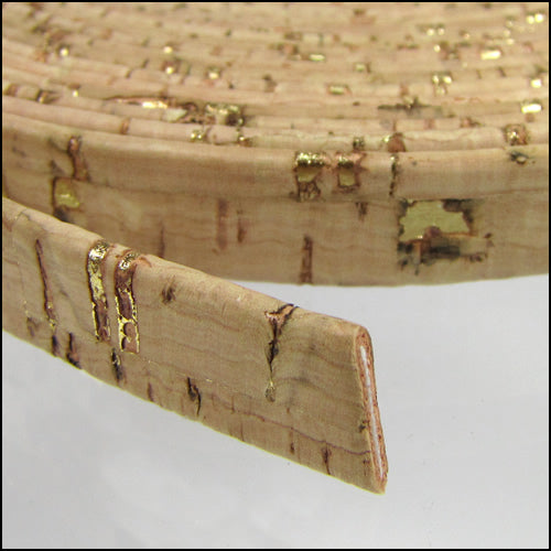 10mm flat CORK GOLD - meter
