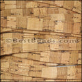 10mm flat STRIPED cork NATURAL - meter