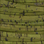 5mm flat CORK OLIVE GREEN - meter