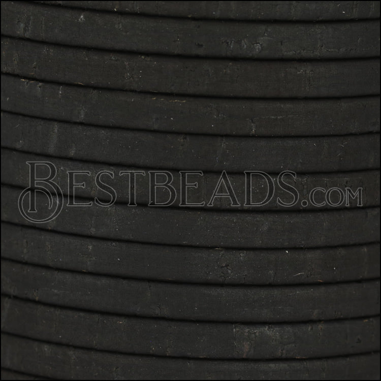 5mm flat CORK BLACK - meter