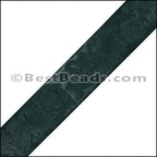 40mm flat ENGRAVED leather GREEN - meter