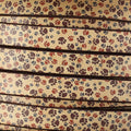 10mm flat EURO PRINTED leather SANDY PAWS - meter