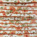 3mm flat EURO PRINTED leather APRICOT ROSE - meter