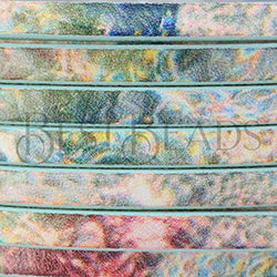 5mm flat EURO PRINTED leather WALLPAPER - meter