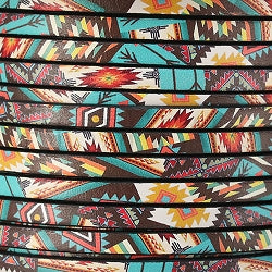3mm flat EURO PRINTED leather SOUTHWESTERN - meter