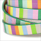 10mm flat EURO PRINTED leather SPRING STRIPE - meter strip