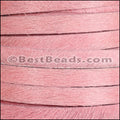 10mm flat HAIR ON leather PINK - 1 meter