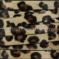 10mm flat HAIR ON leather LEOPARD - 1 meter