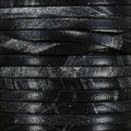 5mm flat MULTI COLOR leather BLACK AND SILVER - meter