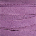 10mm flat MEDITERRANEAN SUEDE leather LILAC - meter