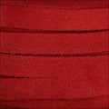 10mm flat MEDITERRANEAN SUEDE leather CHERRY - meter