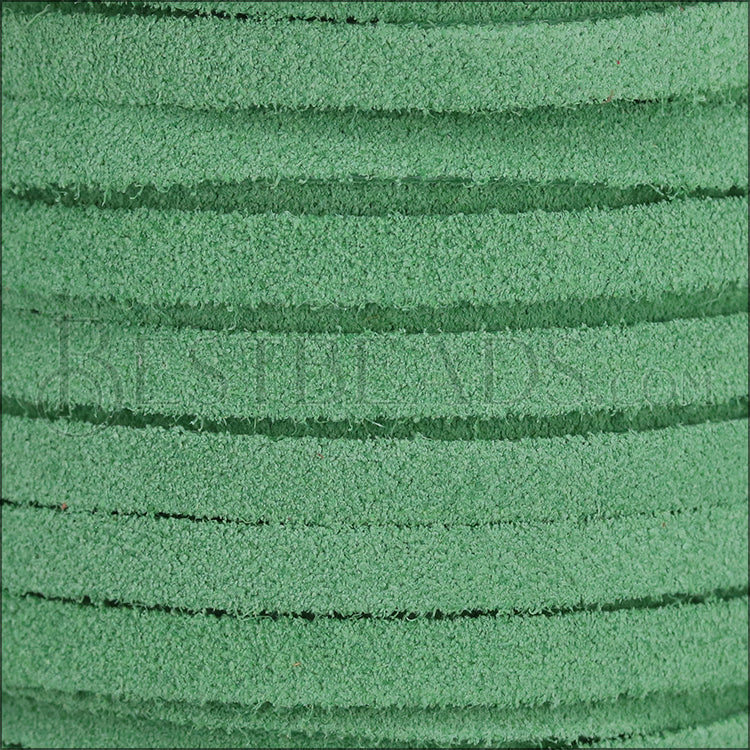 5mm flat MEDITERRANEAN SUEDE leather MINT - meter