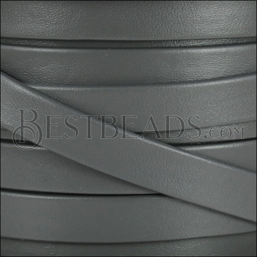 10mm flat PREMIER leather GREY - meter
