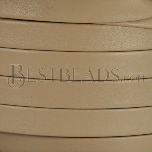 10mm flat PREMIER leather SAND - meter