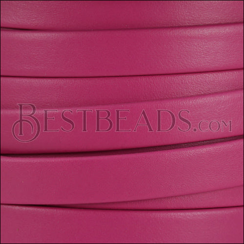 10mm flat PREMIER leather MAGENTA - meter