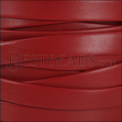 10mm flat PREMIER leather RED - meter