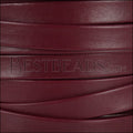 10mm flat PREMIER leather BURGUNDY - meter