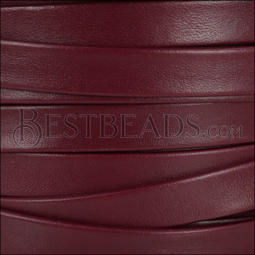10mm flat PREMIER leather BURGUNDY - meter