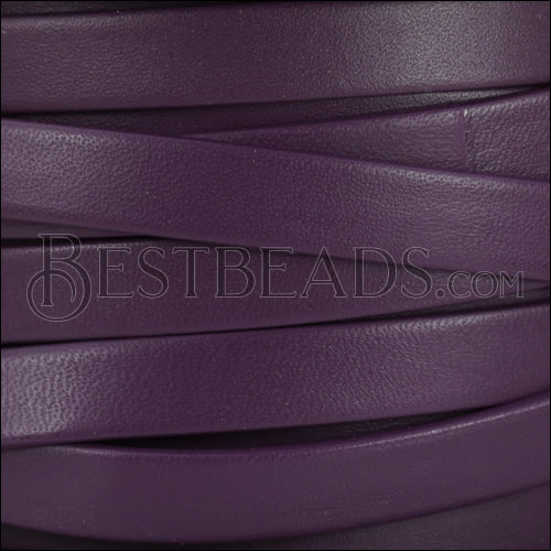 10mm flat PREMIER leather PURPLE - meter
