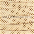 10mm flat BRUCIATO PERFORATED leather NATURAL - meter