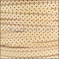 5mm flat BRUCIATO PERFORATED leather NATURAL - meter