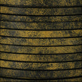 5mm flat RUSTIC leather YELLOW - meter