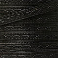 8mm flat ROMAN leather BLACK - meter