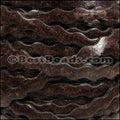5mm flat RIC RAC leather DISTRESSED BROWN - meter