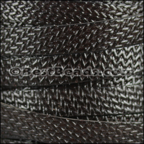 10mm flat TIRE leather ESPRESSO - meter