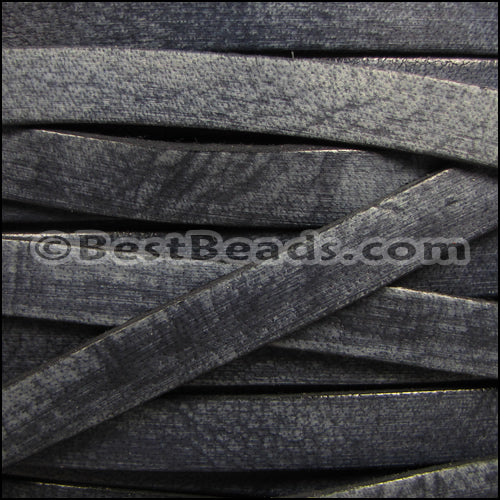 10mm flat VINTAGE leather MIDNIGHT - meter