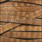 10mm flat VINTAGE leather MOCHA - meter