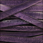 10mm flat VINTAGE leather PURPLE - meter