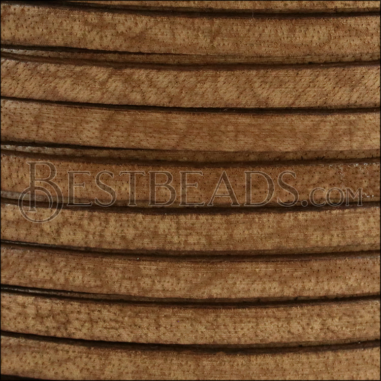 5mm flat VINTAGE leather MOCHA - meter