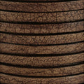 5mm flat VINTAGE leather BROWN - meter