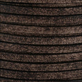 5mm flat VINTAGE leather DARK BROWN - meter