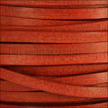 5mm flat VINTAGE leather ORANGE - meter