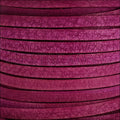 5mm flat VINTAGE leather CERISE - meter