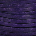 5mm flat VINTAGE leather PURPLE - meter