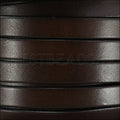 10mm flat leather CHOCOLATE BROWN - meter