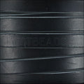 10mm flat leather MATTE BLACK with GREY - meter