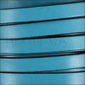 10mm flat leather LIGHT TURQUOISE - meter