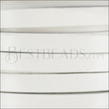 10mm flat leather WHITE - meter