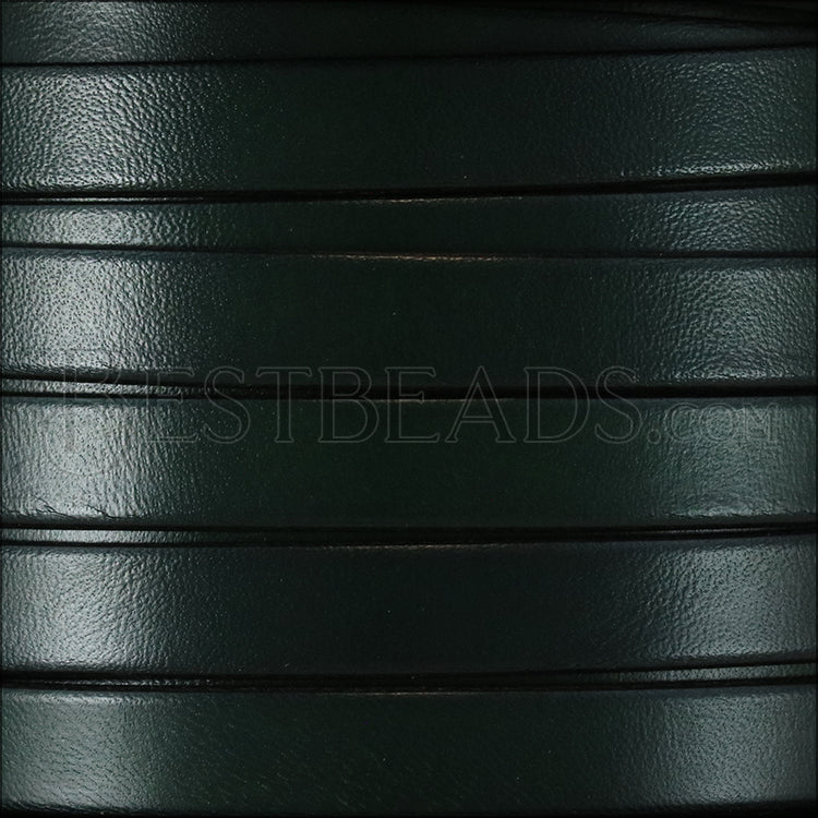 10mm flat leather ARMY GREEN - meter