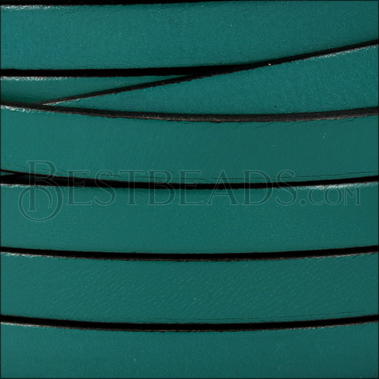 10mm flat leather SEA GREEN - meter